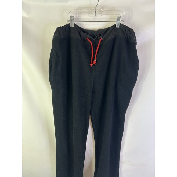 Vintage 90s Marlboro Black Fleece Compass Drawstring Joggers Jogger Pant - Picture 4 of 7